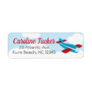 Search for aviation return address labels Boy baby shower