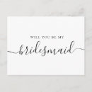 Search for bridesmaid cards Typography