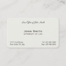 Search for attorney at law business cards Modern