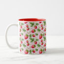 Search for red and white coffee mugs Watercolor