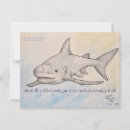 Search for sharks postcards Pun
