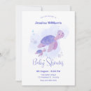 Search for sea turtle baby shower invitations Purple