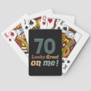 Search for 70th birthday playing cards 70 years old