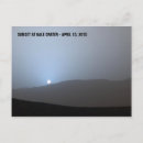 Search for martians postcards Space