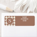 Search for houndstooth return address labels Modern