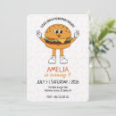 Search for cartoon burger invitations Cute