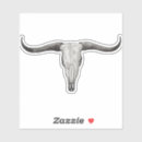 Search for horned skull stickers Steer