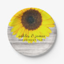 Search for sunflower plates Engagement party