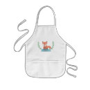 Search for cute fox aprons Watercolor