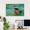 Search for antique moon posters Halloween