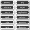 Search for months labels Black