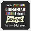 Search for funny library stickers Librarian