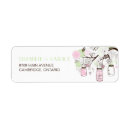 Search for mason jar wedding return address labels Pink