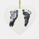 Search for baby footprint christmas tree decorations Feet