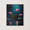 Search for pink flower puzzles Pond