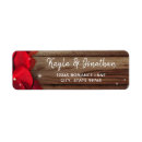 Search for rose petals return address labels Red