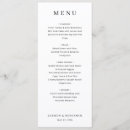 Search for black and white wedding menus Clean