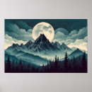 Search for dark landscape posters Moon