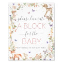 Search for baby shower block sign posters For her