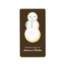 Search for happy snowman return address labels Xmas