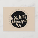 Search for managers postcards Wizard