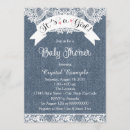 Search for denim and lace invitations Shower