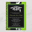 Search for lime green zebra invitations Cool