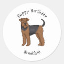 Search for airedale stickers dog