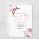 Search for pink and gold engagement party invitations Floral