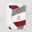 Search for volleyball birthday cards For kids