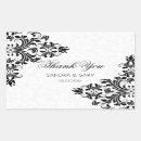 Search for black and white damask wedding stickers Classy