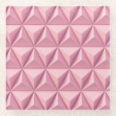Search for geometric triangles coasters Pink