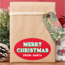 Search for from santa tag stickers Merry christmas