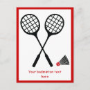 Search for racquets postcards Badminton