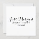 Search for just married wedding announcement cards Script