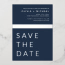Search for navy silver save the dates Simple