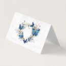 Search for blue butterfly business cards Heart