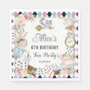 Search for alice in wonderland napkins Whimsical