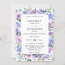 Search for periwinkle and purple wedding invitations Summer
