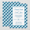 Search for blue gingham wedding invitations Modern
