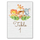 Search for baby girl baby shower table cards Animals