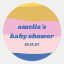 Search for blue and pink baby stickers Simple typography
