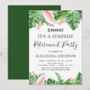 Search for surprise retirement invitations Floral
