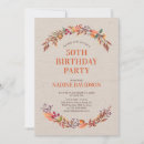 Search for autumn 70th birthday invitations Floral