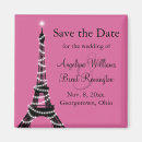 Search for eiffel tower save the dates Pink