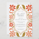 Search for retro flower invitations Bohemian