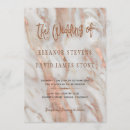 Search for marble and rose gold wedding invitations Stone