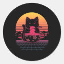 Search for romantic cat stickers Retro