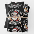 Search for funny beer wrapping paper Xmas