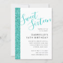 Search for teal blue sweet 16 Glitter